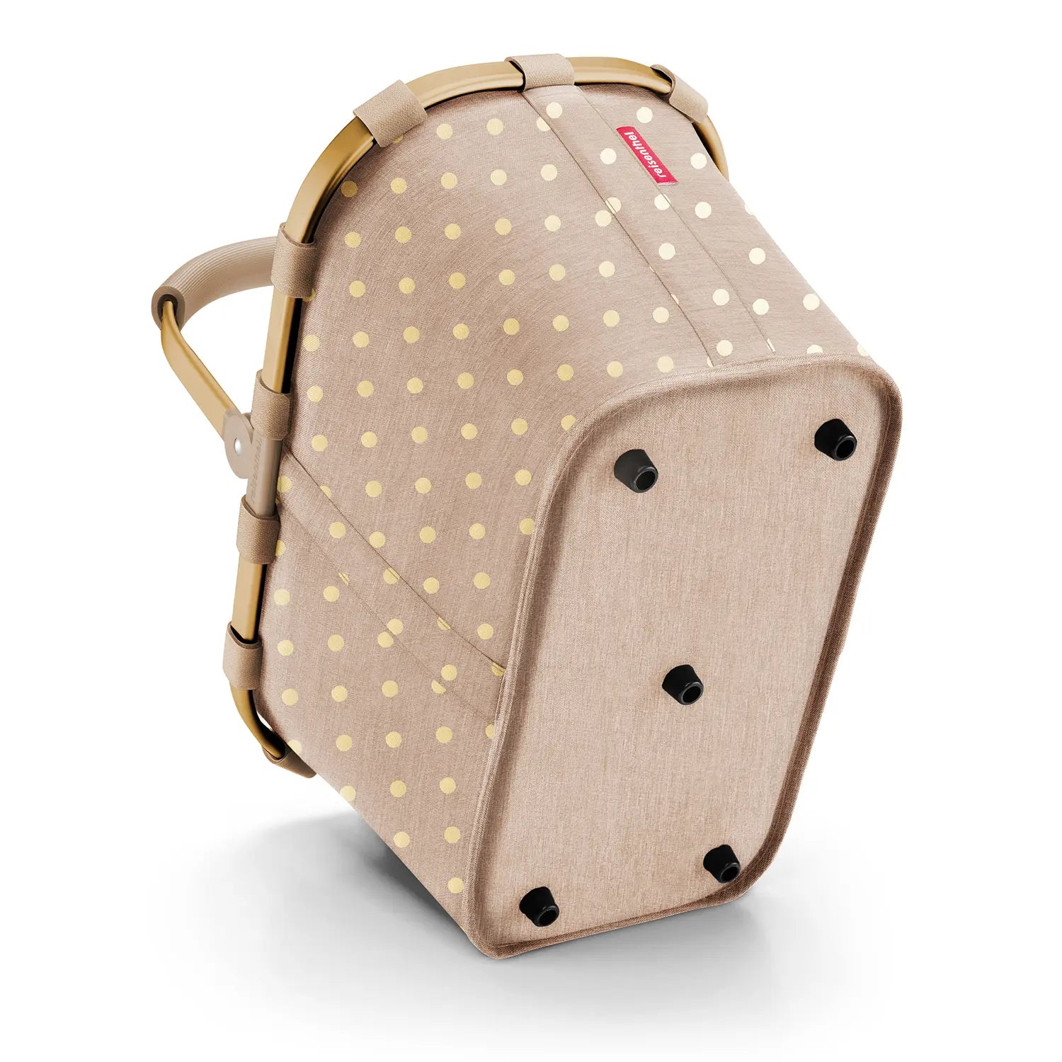 Reisenthel Shopping Carrybag Einkaufskorb 48 cm - Frame Metallic Dots Coffee