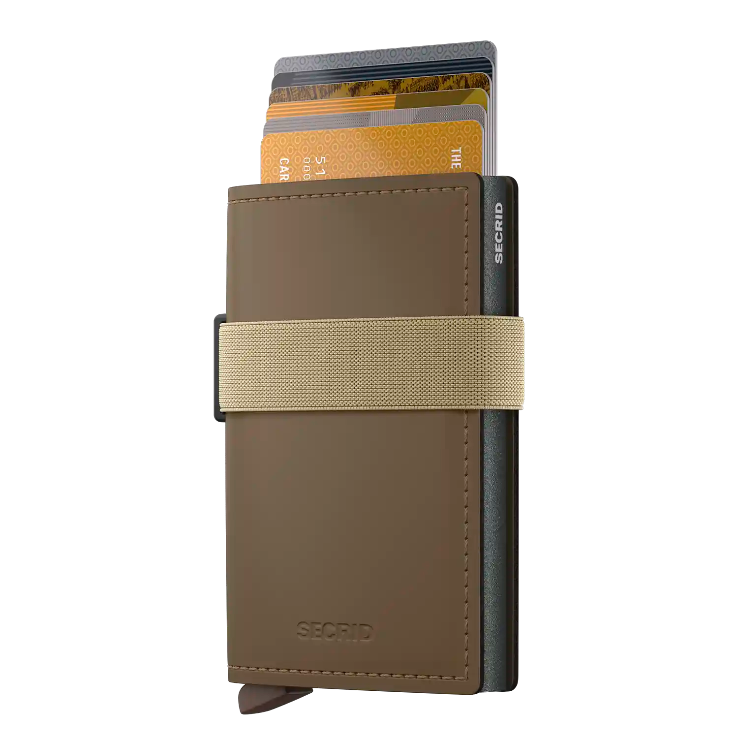Secrid Bandwallet Matte Earth-Beige 10 cm Wallet aus robustem Material