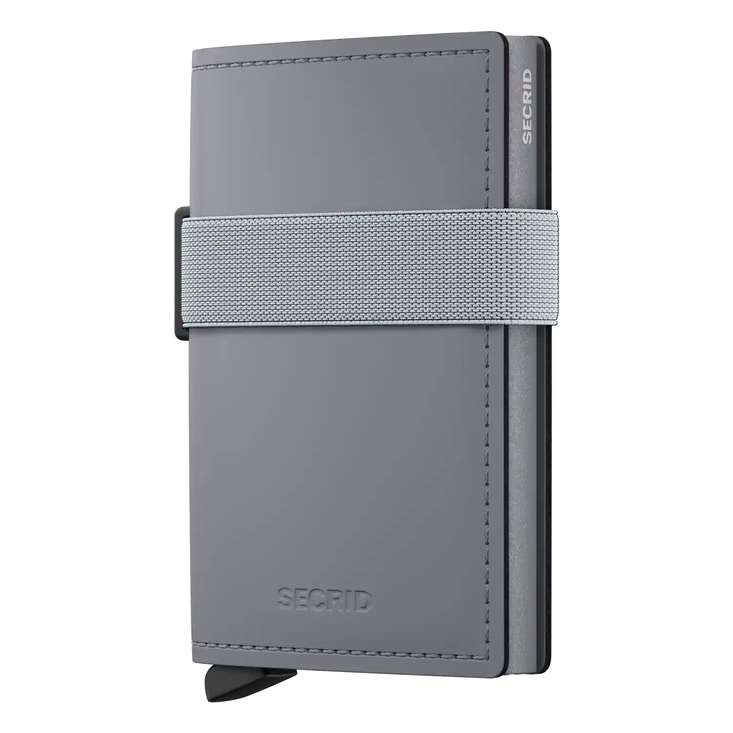 Secrid Wallets Bandwallet Matte 10 cm Grey-Grey – moderne graue Geldbörse mit elastischem Band