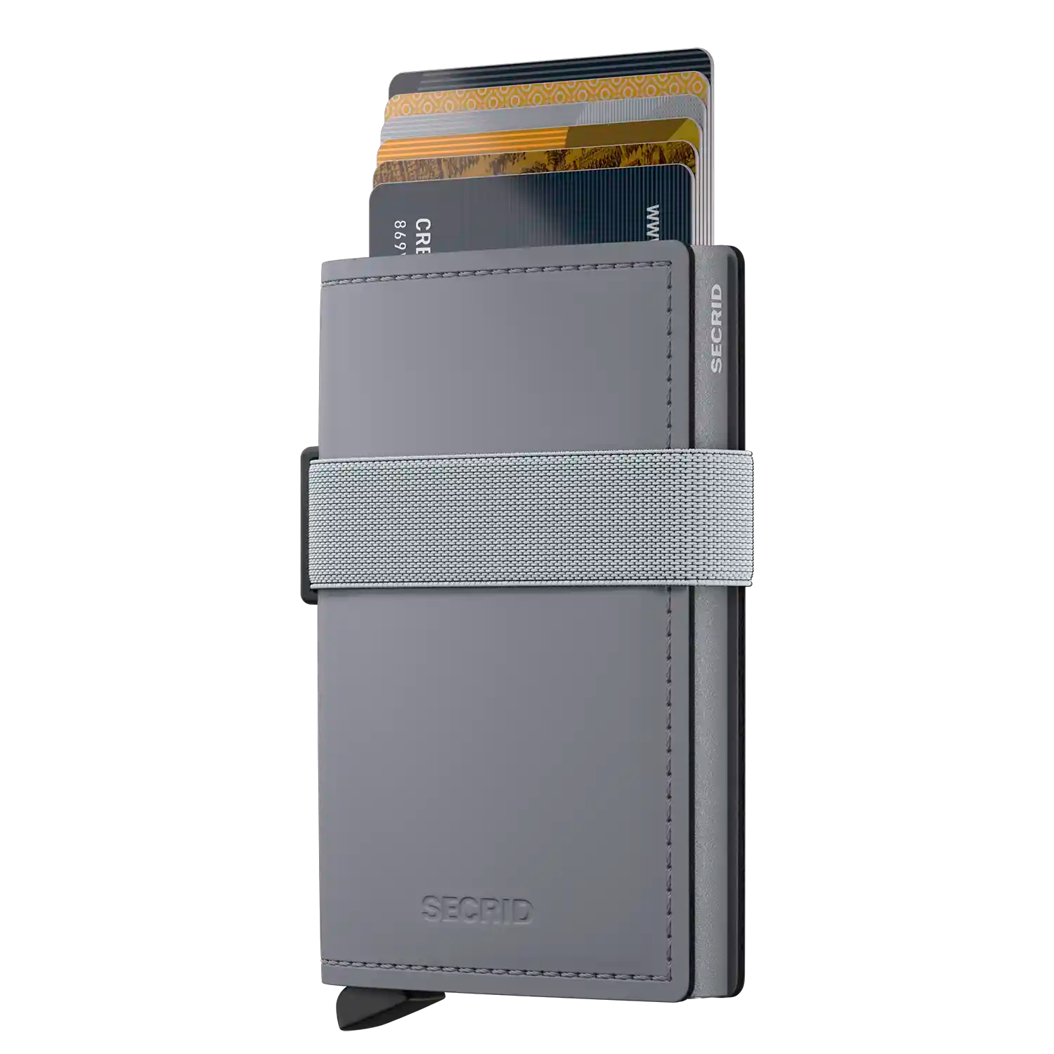 Secrid Bandwallet Matte Grey-Grey Premium Wallet 10 cm aus robustem Material