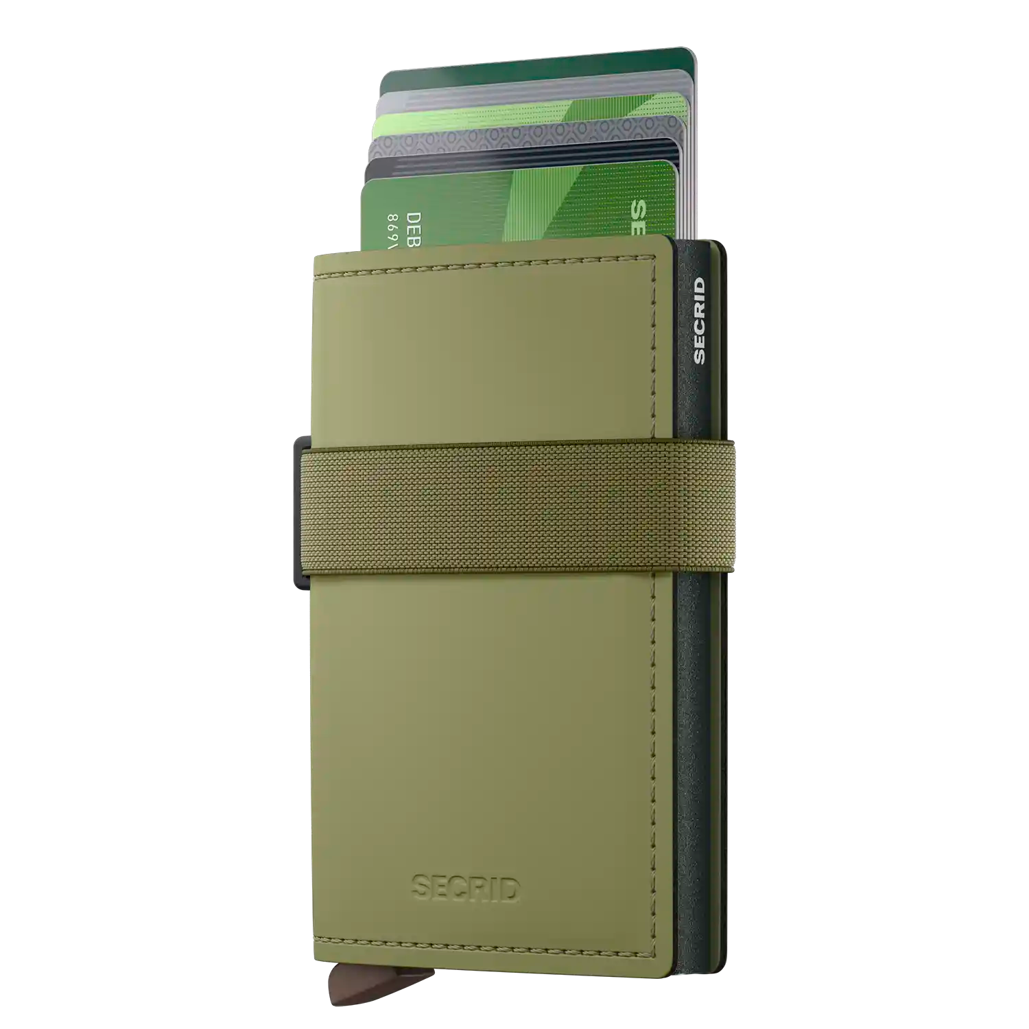 Secrid Bandwallet Matte Leaf-Khaki 10 cm Wallet aus robustem Material