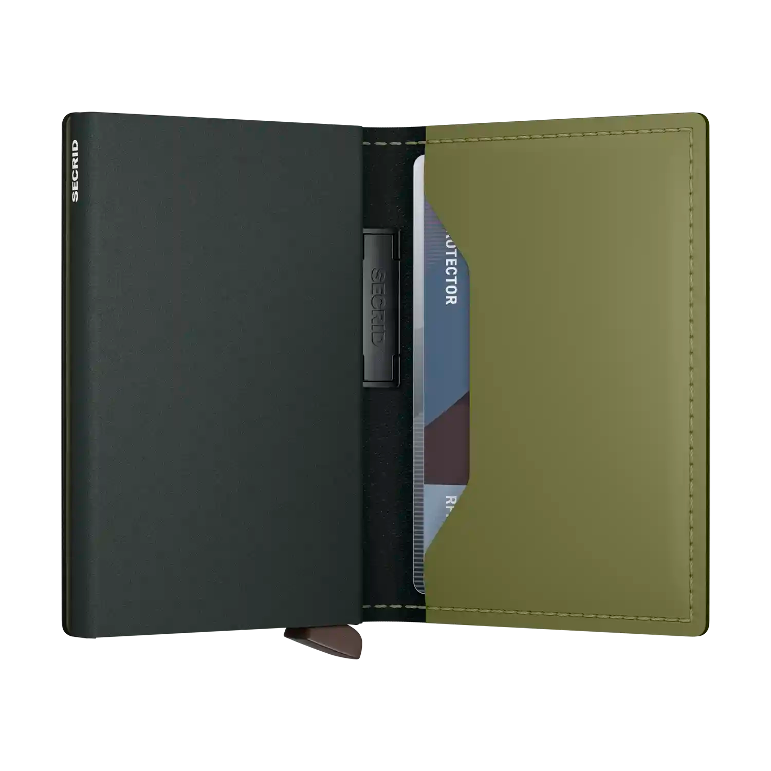 Secrid Bandwallet Matte Wallet Leaf-Khaki 10 cm für Karten und Bargeld