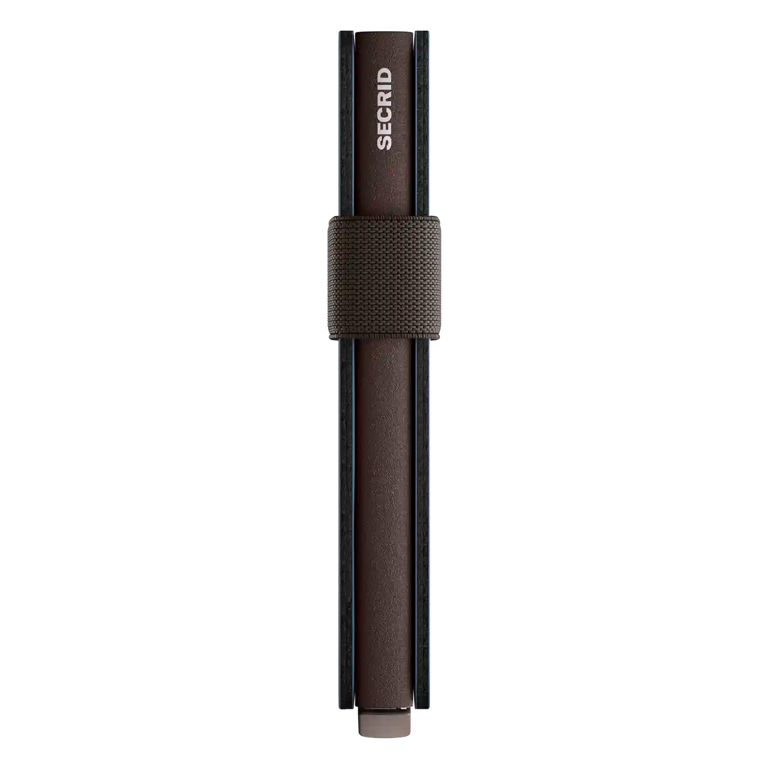 Seitenansicht Secrid Bandwallet Matte Steel Blue-Brown 10 cm Portemonnaie