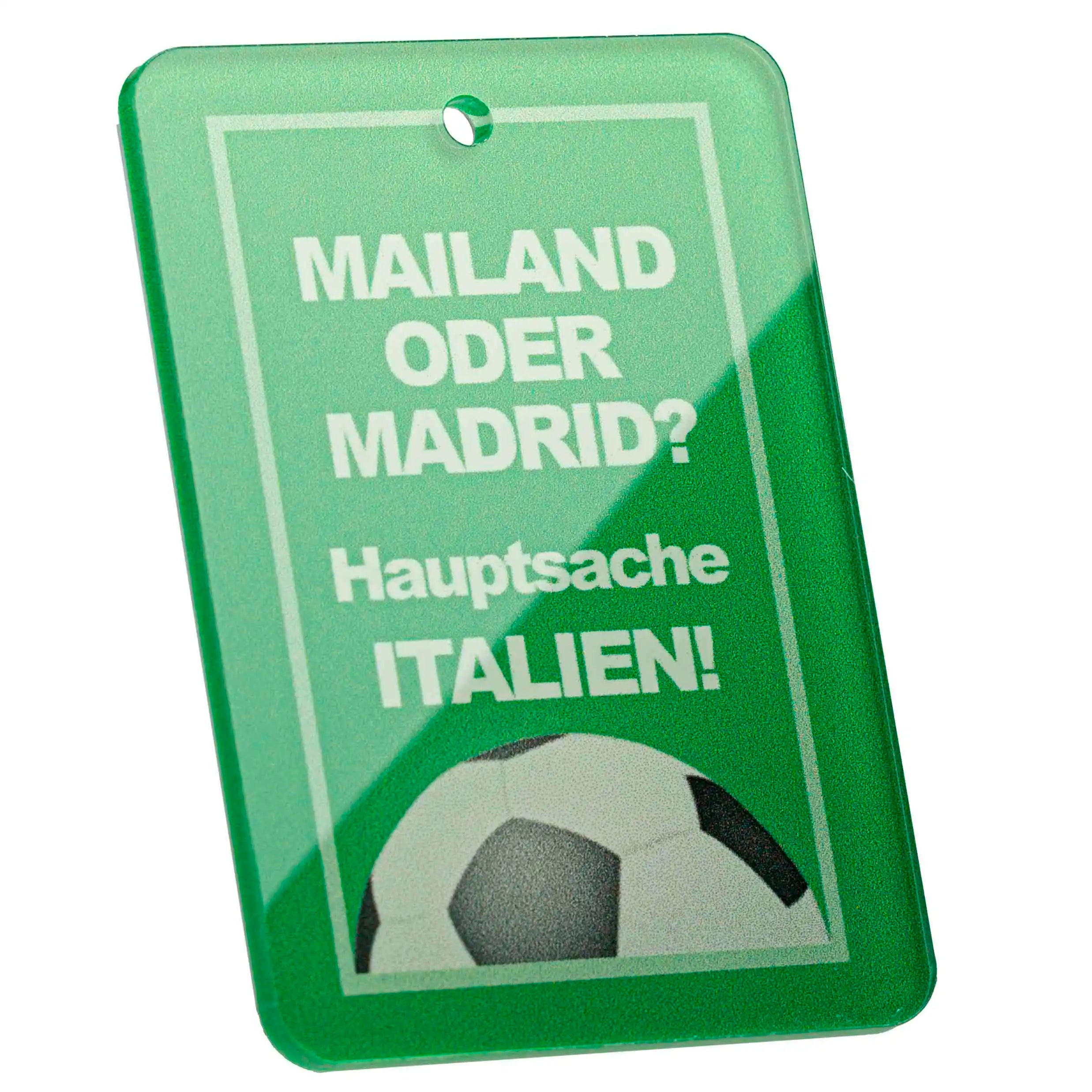 Tag-It Gepäckanhänger 9 cm - Mailand Oder Madrid - Grün