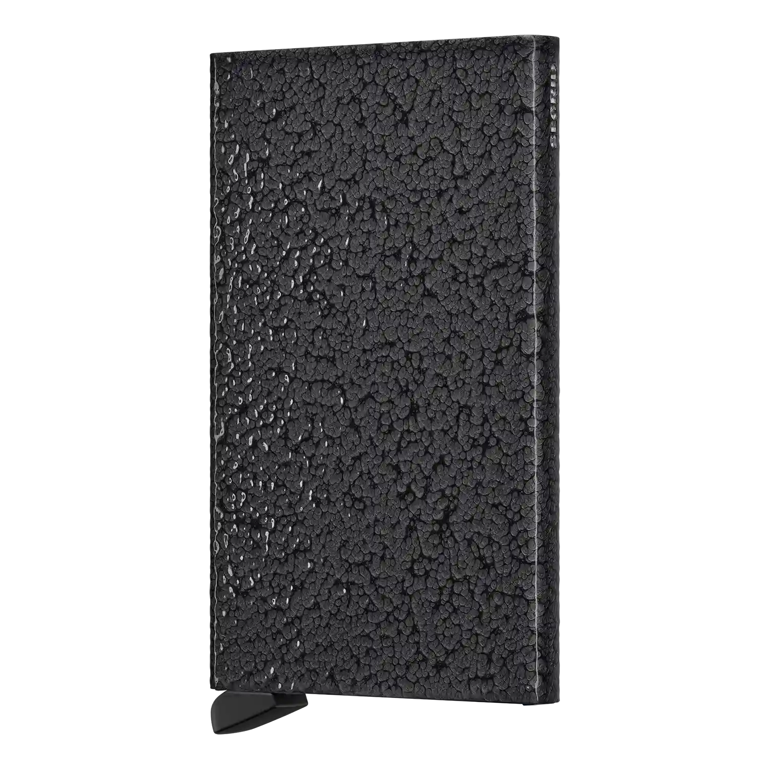 Secrid Wallets Cardprotector Hammerstone 10 cm Charcoal – exklusiver grauer Aluminium-Kartenhalter im Hammerstone-Design