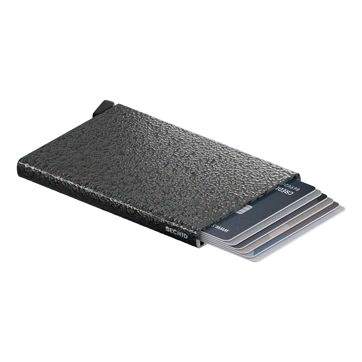 Struktur-Detail Secrid Wallets Cardprotector Hammerstone Charcoal 10 cm Aluminium Wallet