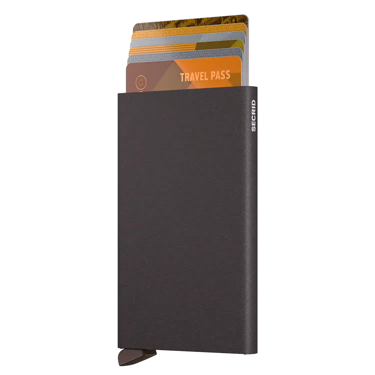 Secrid Cardprotector Brown - Kompaktes Kartenetui mit RFID-Blocker Technologie