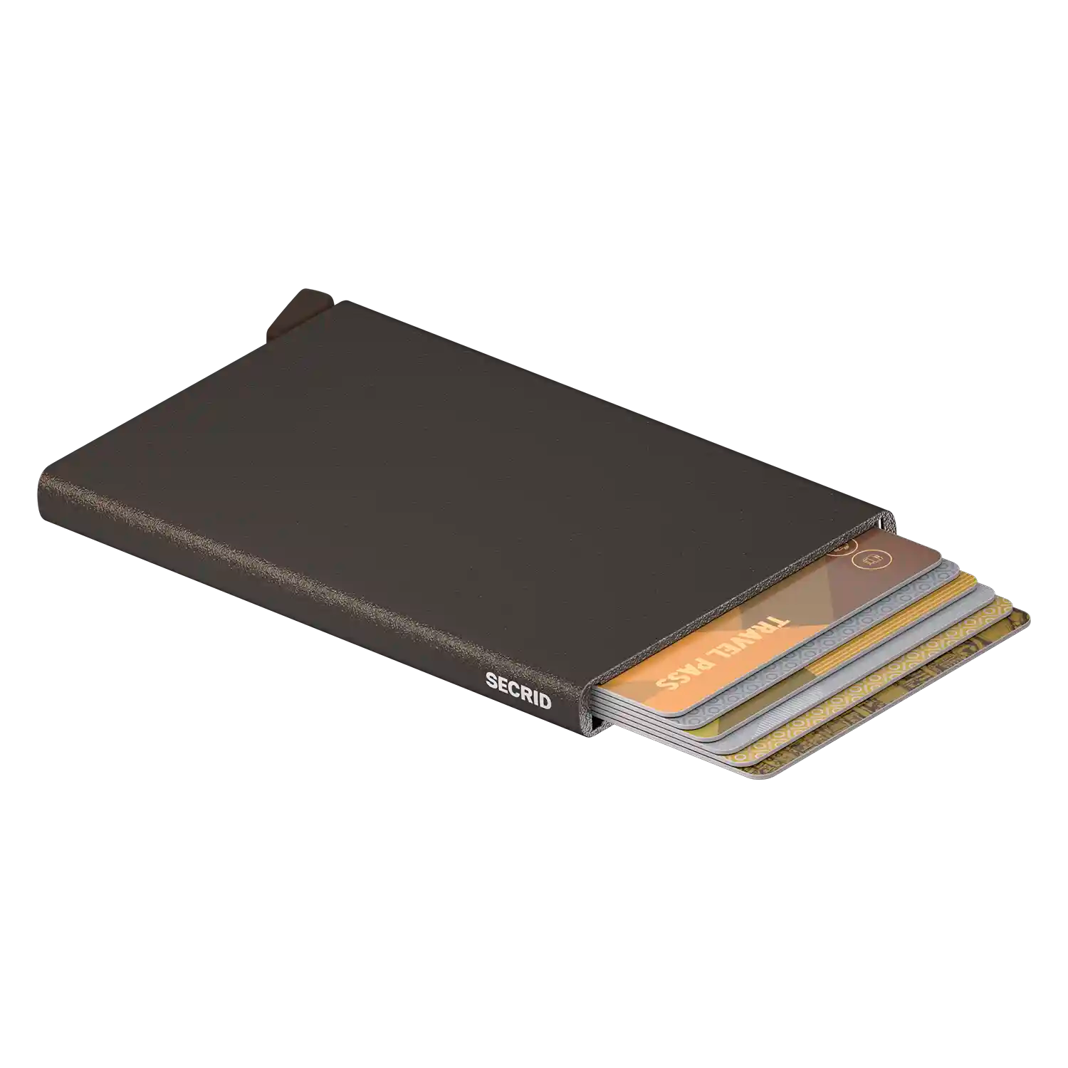 Secrid Cardprotector Powder Braun - Kartenschutz mit One-Touch-Mechanismus