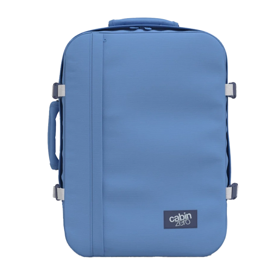 Frontansicht CabinZero Cabin Backpacks Classic 44L Rucksack 51 cm - Infinity Blue