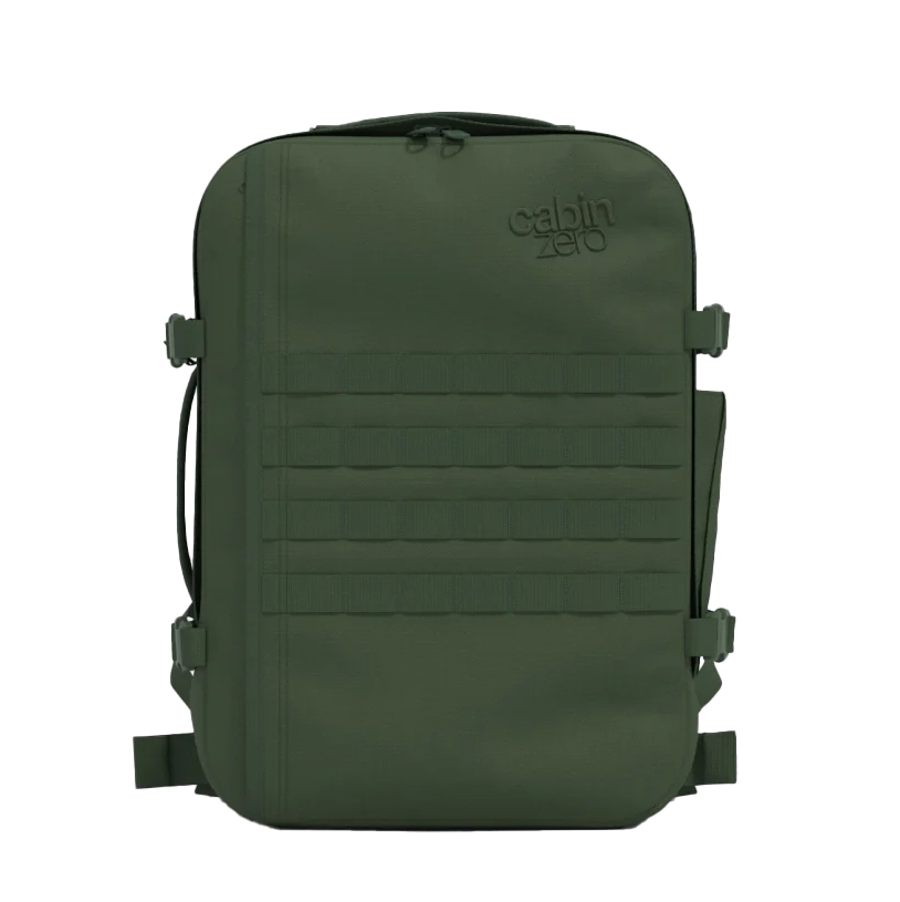 Frontansicht Cabin Zero Cabin Backpacks Military 36L 46 cm - Mystic Green