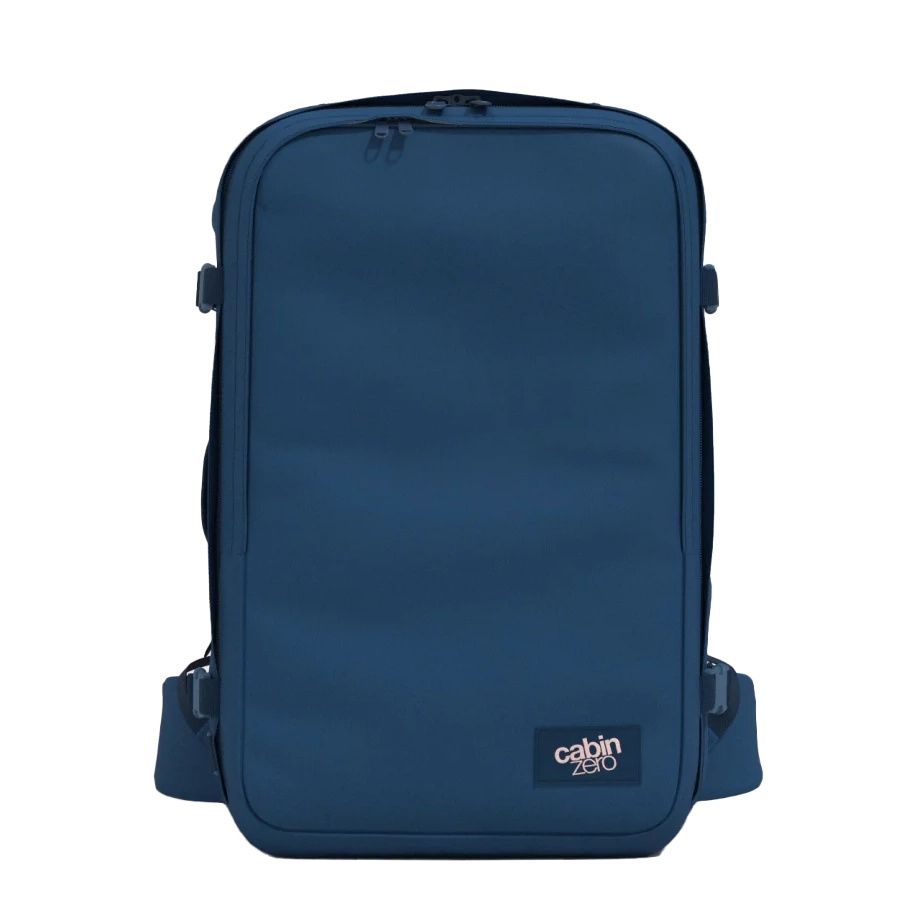 Frontansicht CabinZero Classic Pro 42L Cabin Bag 54 cm - Jodphur Blue
