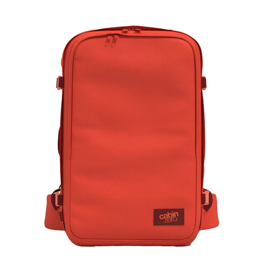 Frontansicht CabinZero Classic Pro 42L Cabin Bag 54 cm - Tomato Festival