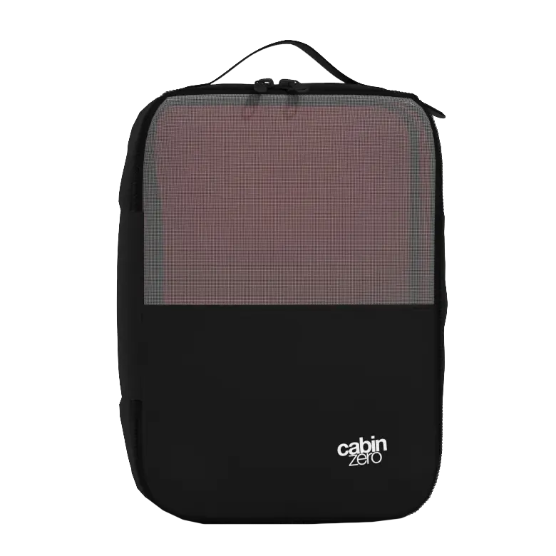 Frontansicht CabinZero Lux Packing Cube Medium 25 cm - Absolute Black
