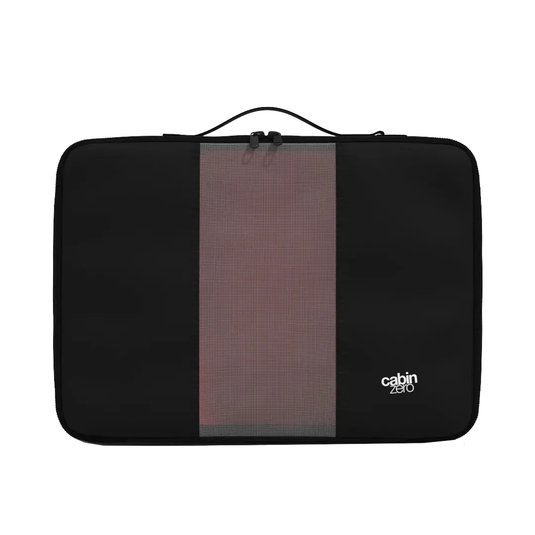 CabinZero Lux Packing Cube Large 35 cm in Absolute Black - Vorderansicht