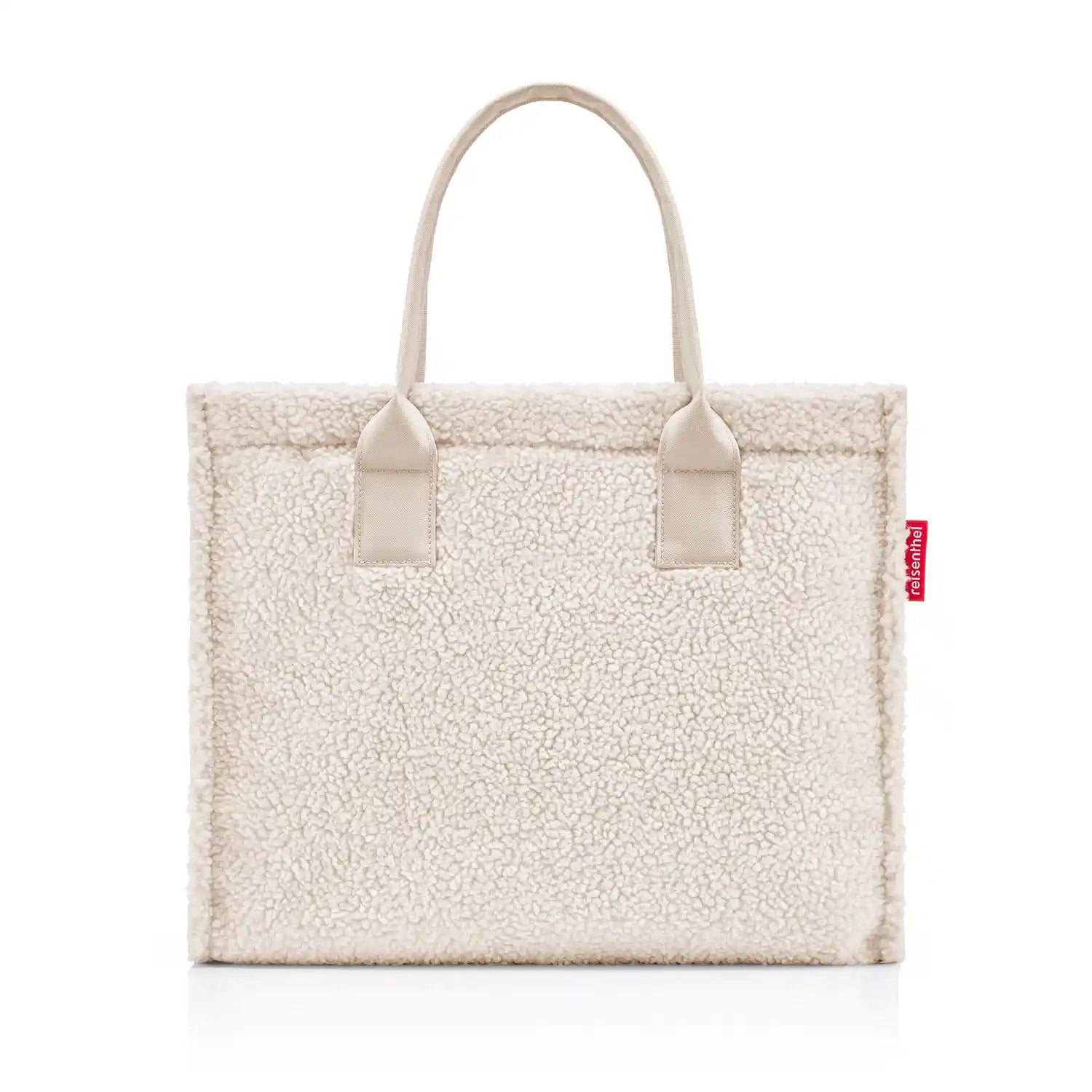 Reisenthel Shopping Daily Shopper 42 cm Teddy Sand – große Einkaufstasche in Teddyfell-Optik