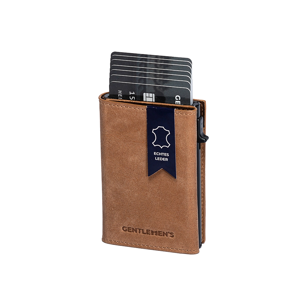 Gentlemen's Cardholder 10 cm - Cognac