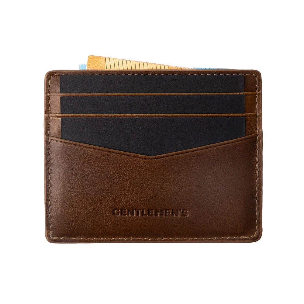 Gentlemen's Slimwallet Fine Kartenetui 10 cm - Cognac