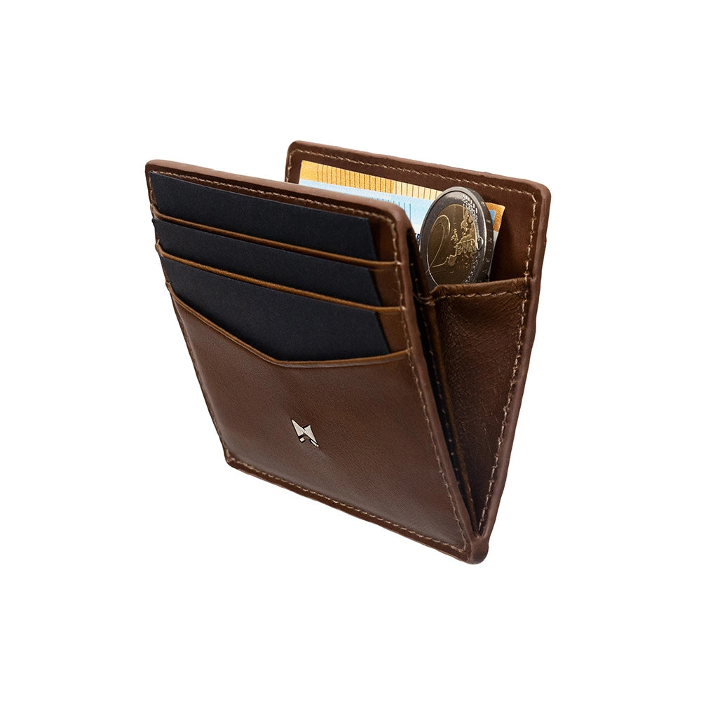 Gentlemen's Slimwallet Fine Kartenetui 10 cm - Cognac