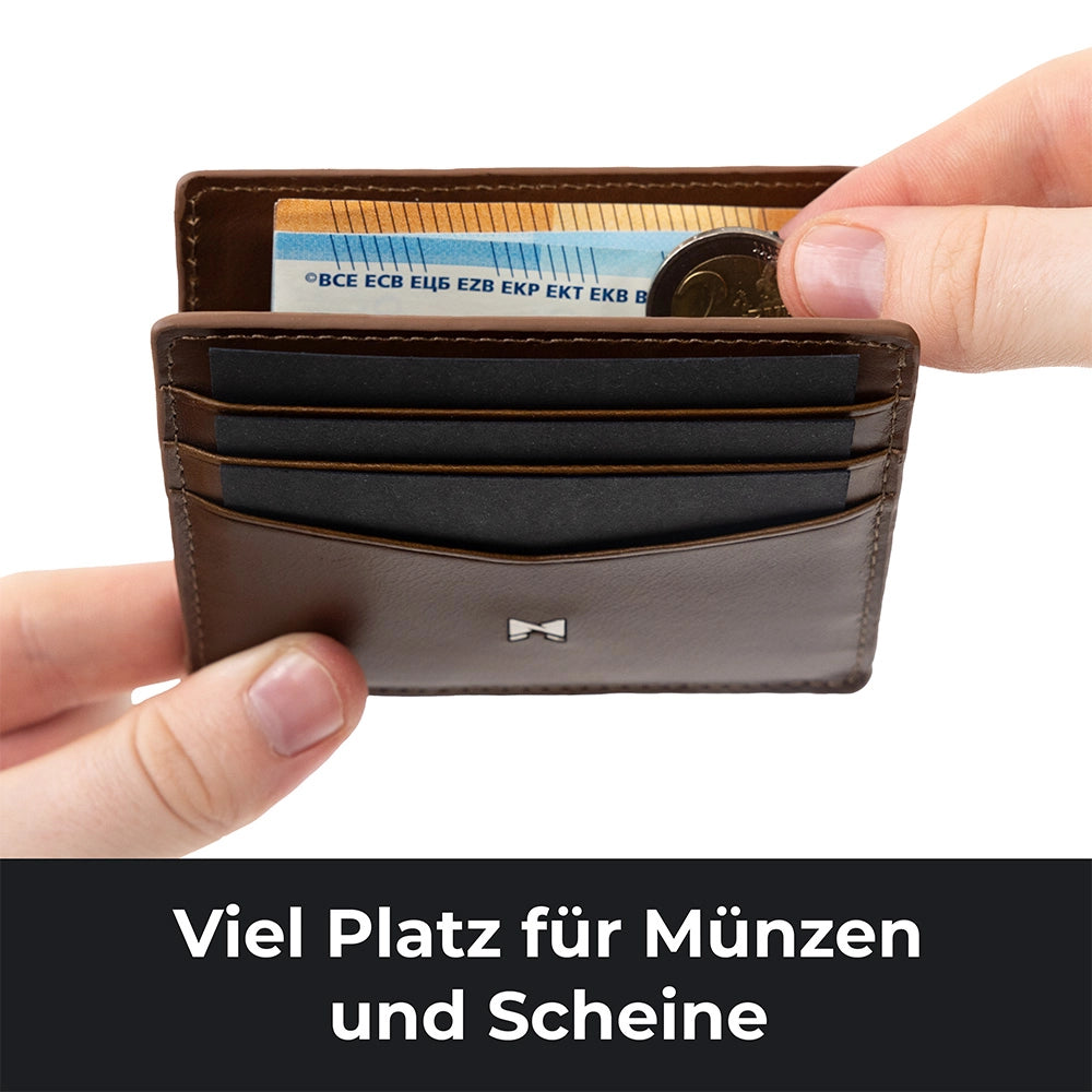 Gentlemen's Slimwallet Fine Kartenetui 10 cm - Cognac
