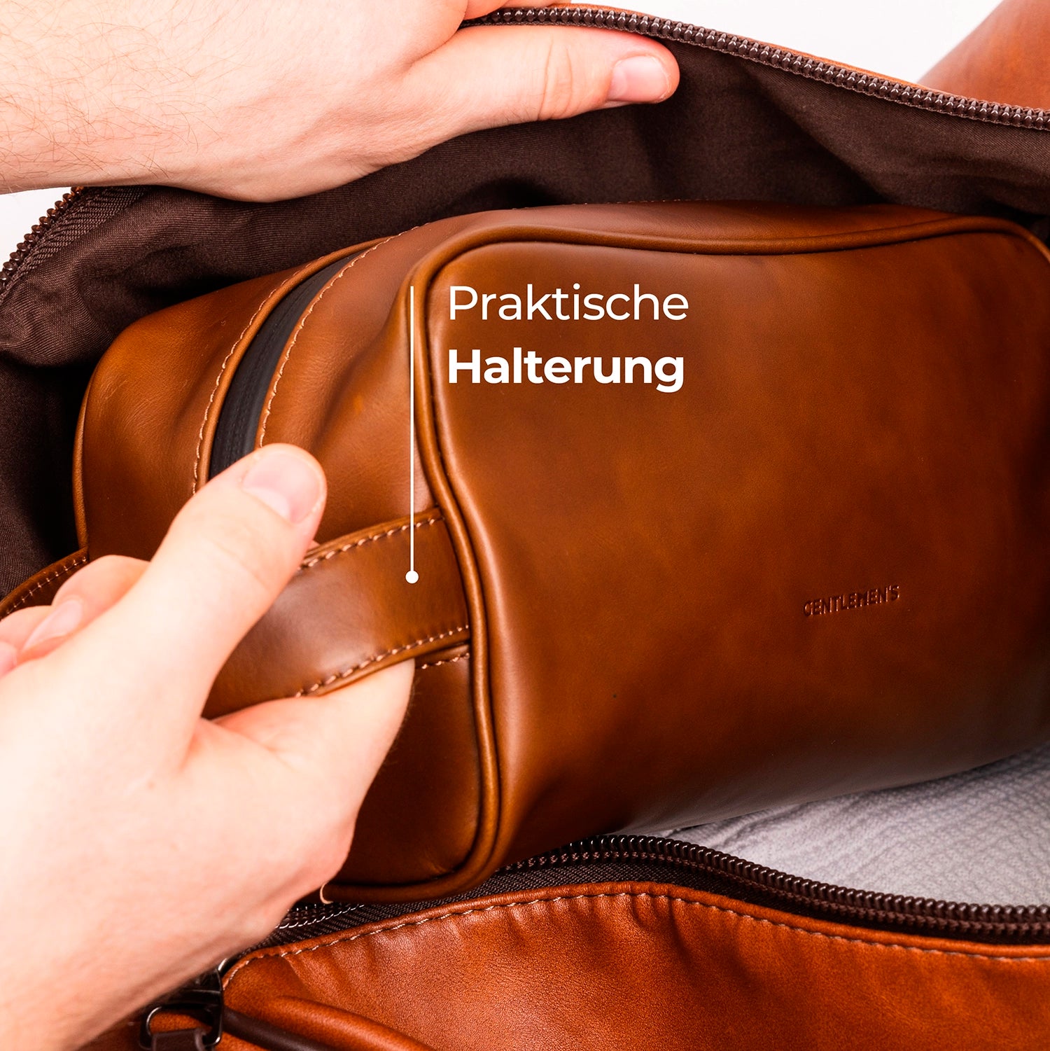 Gentlemen's Toiletry Bag Kulturbeutel 29 cm - Black