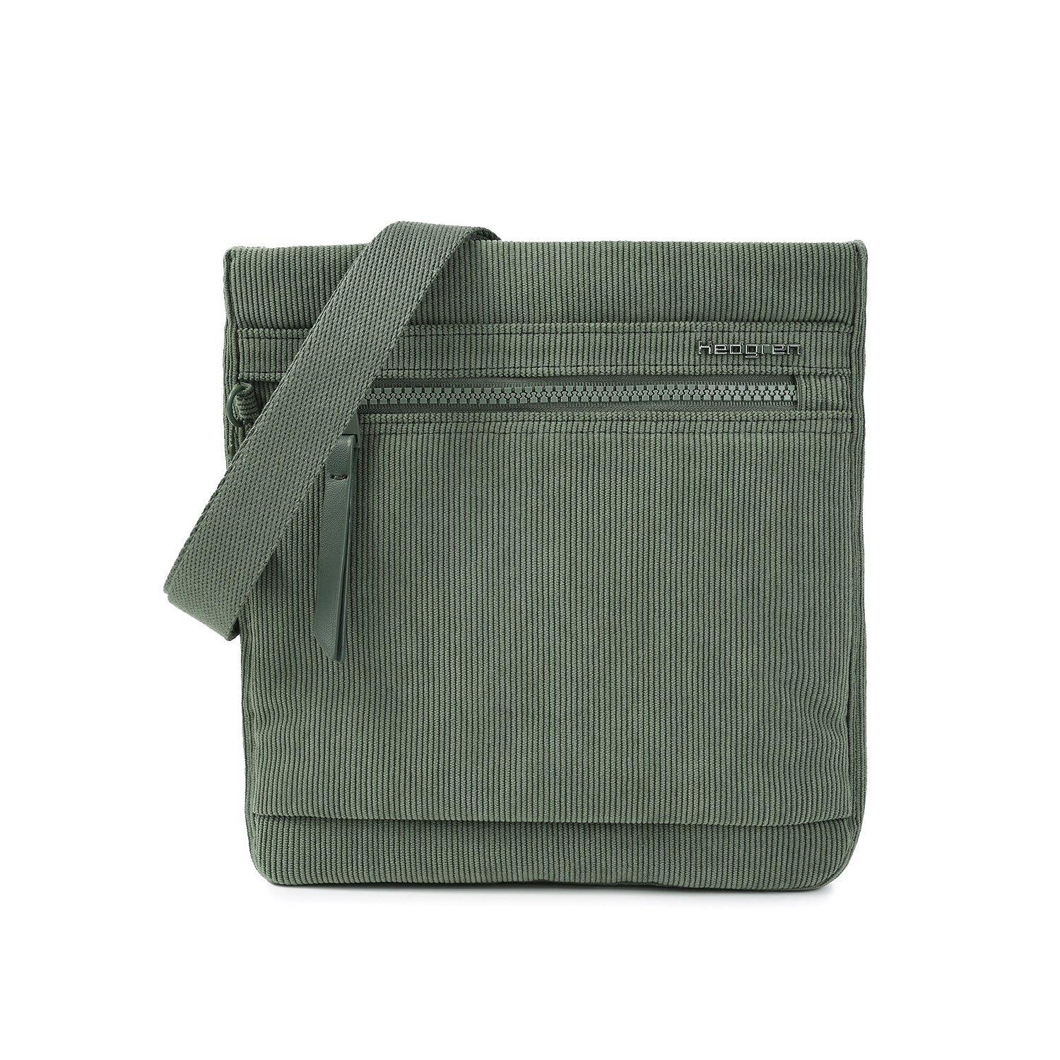 Hedgren Inner City 2 Leonce RFID Umhängetasche 21 cm - Corduroy Duck Green