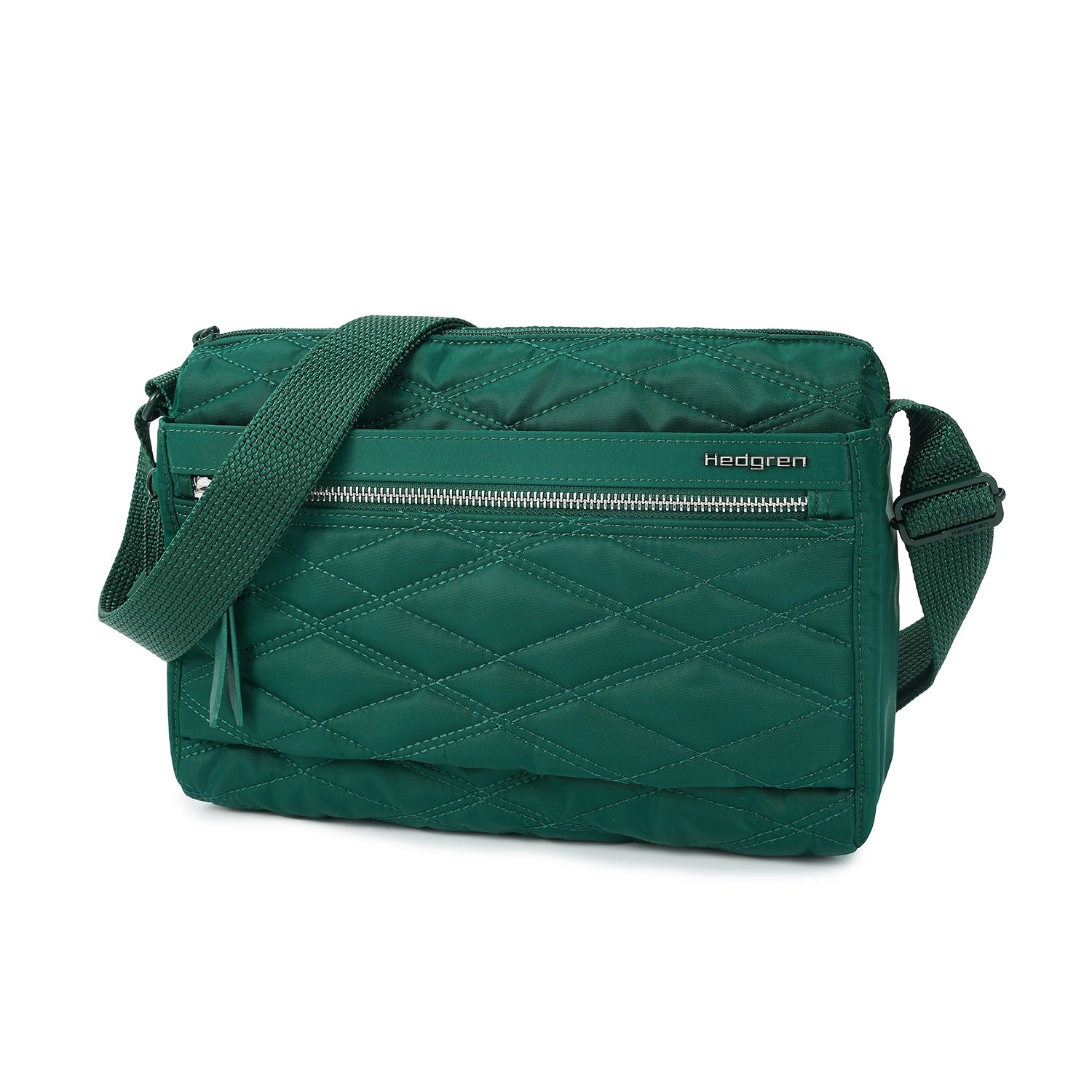 Hedgren Inner City 2 Eye RFID Umhängetasche 22 cm - New Quilt Varsity Green