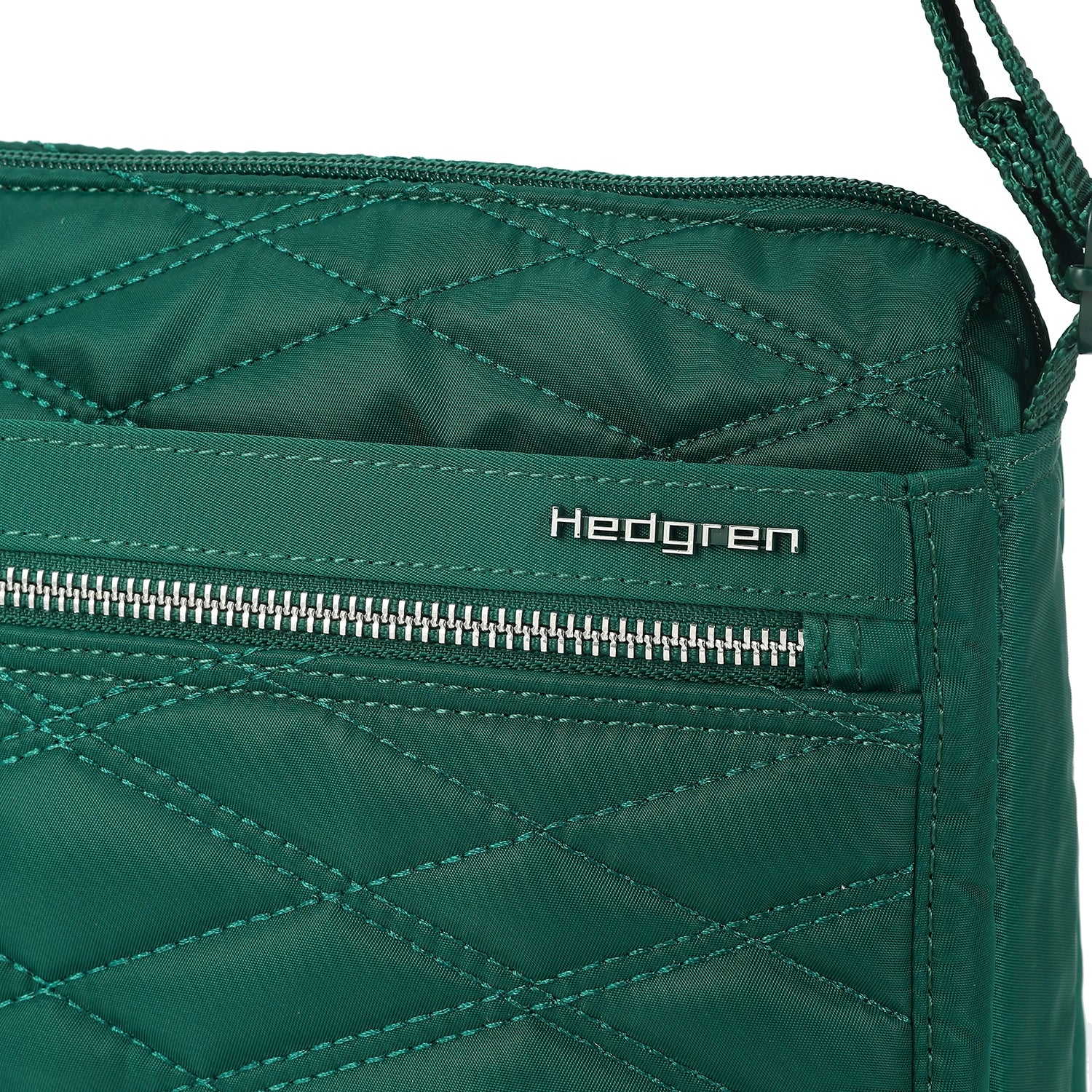 Hedgren Inner City 2 Eye RFID Umhängetasche 22 cm - New Quilt Varsity Green