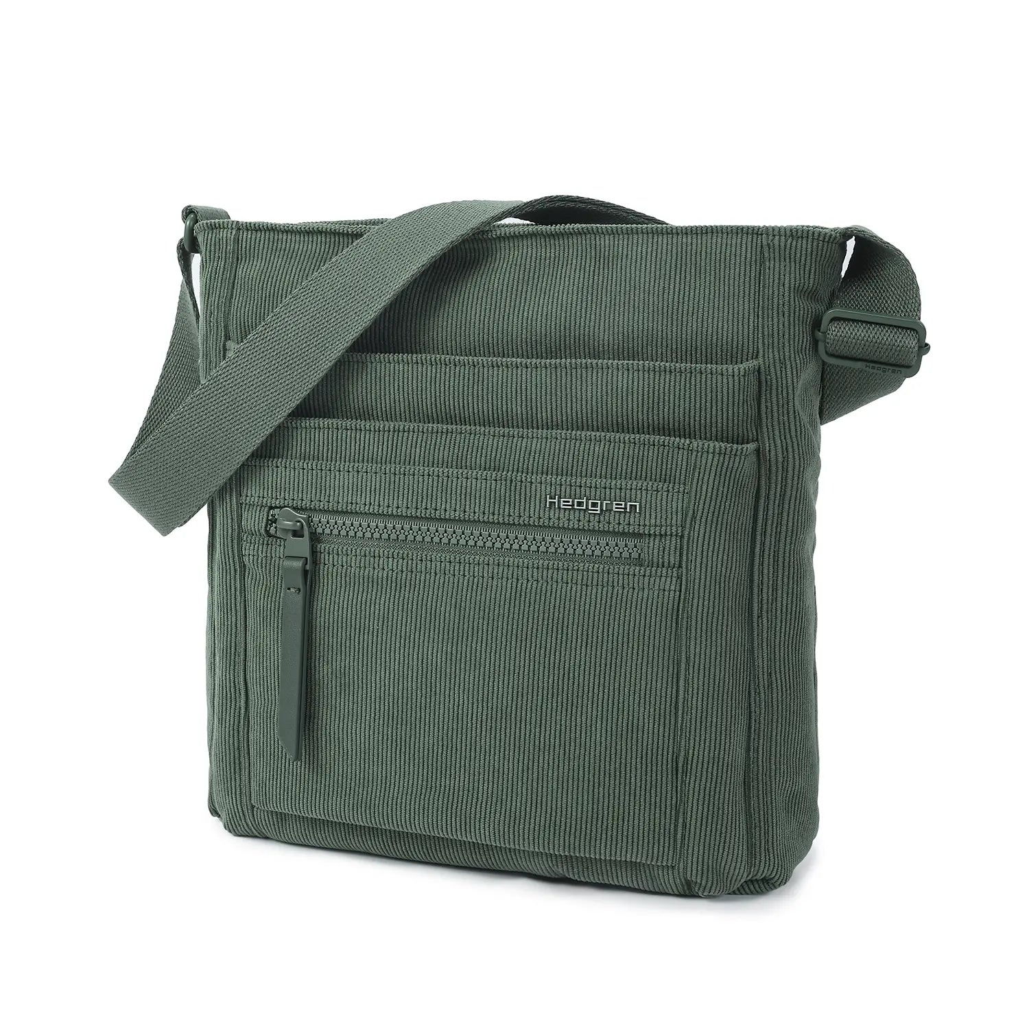 Hedgren Inner City Orva RFID Umhängetasche 25 cm - Corduroy Duck Green