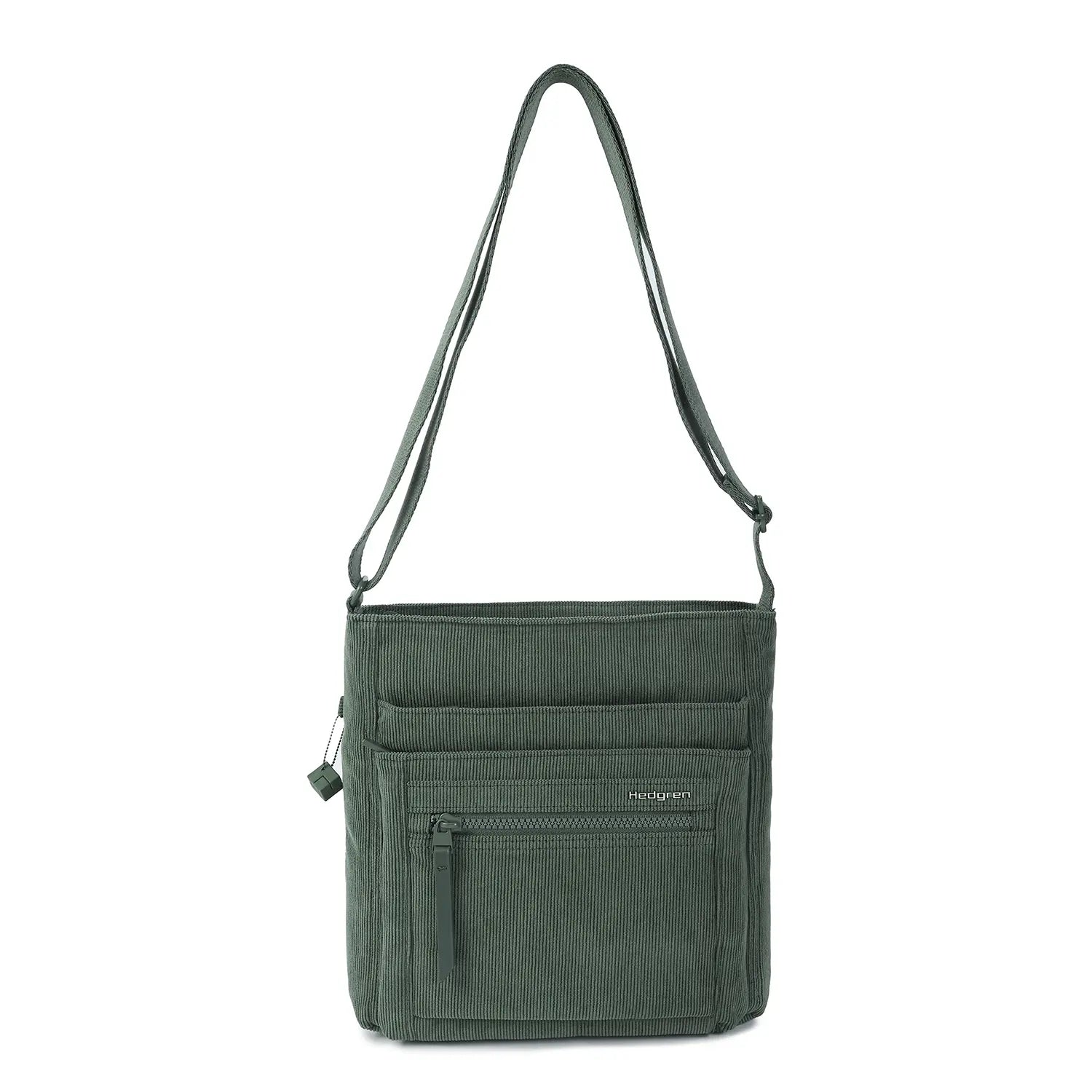 Hedgren Inner City Orva RFID Umhängetasche 25 cm - Corduroy Duck Green