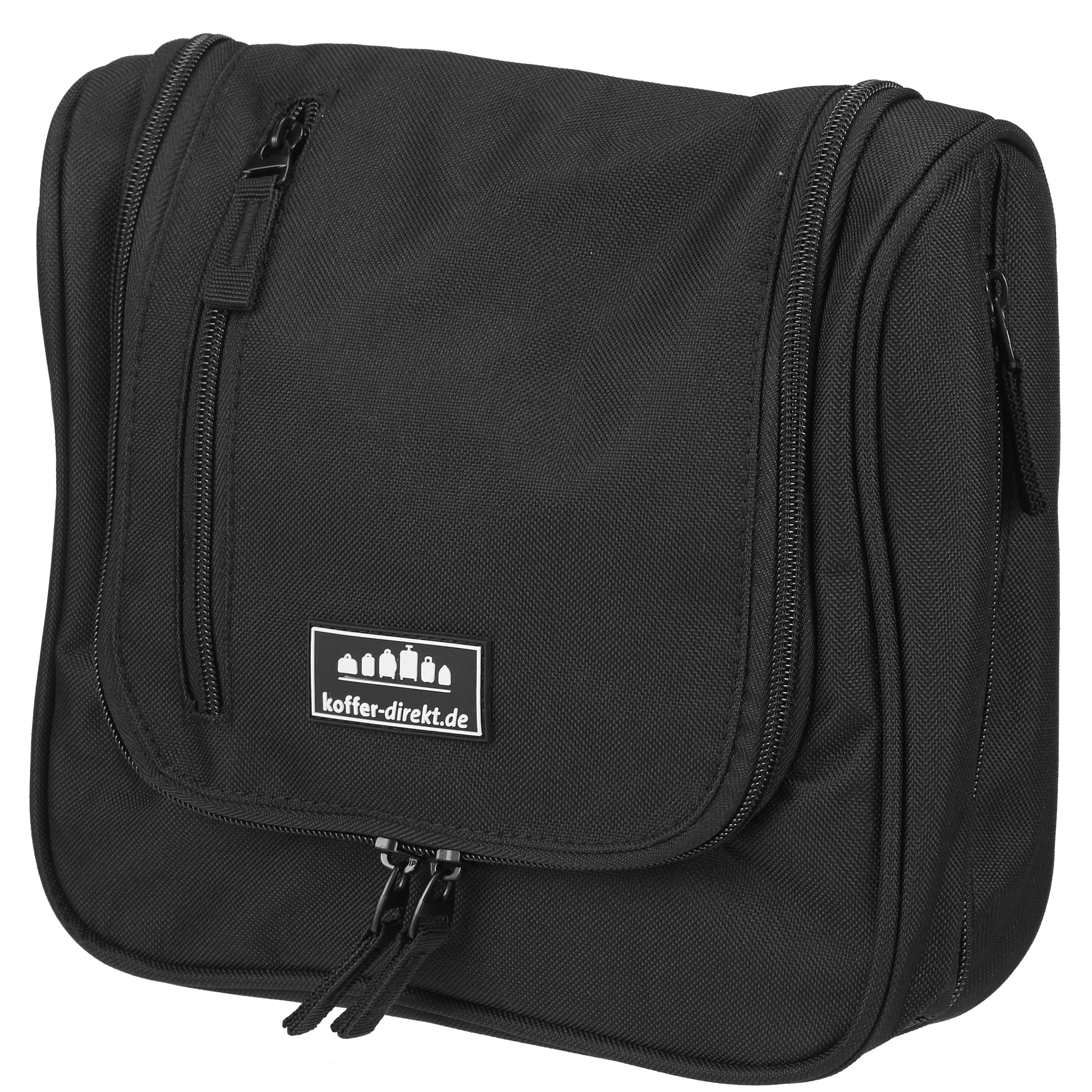 koffer-direkt.de Set L Kulturtasche + Reisetasche L - Black / Caro