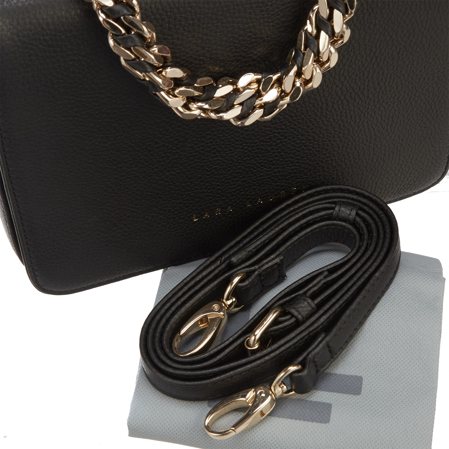 Lara Laurén Split Crossbody Tasche - Black Beauty