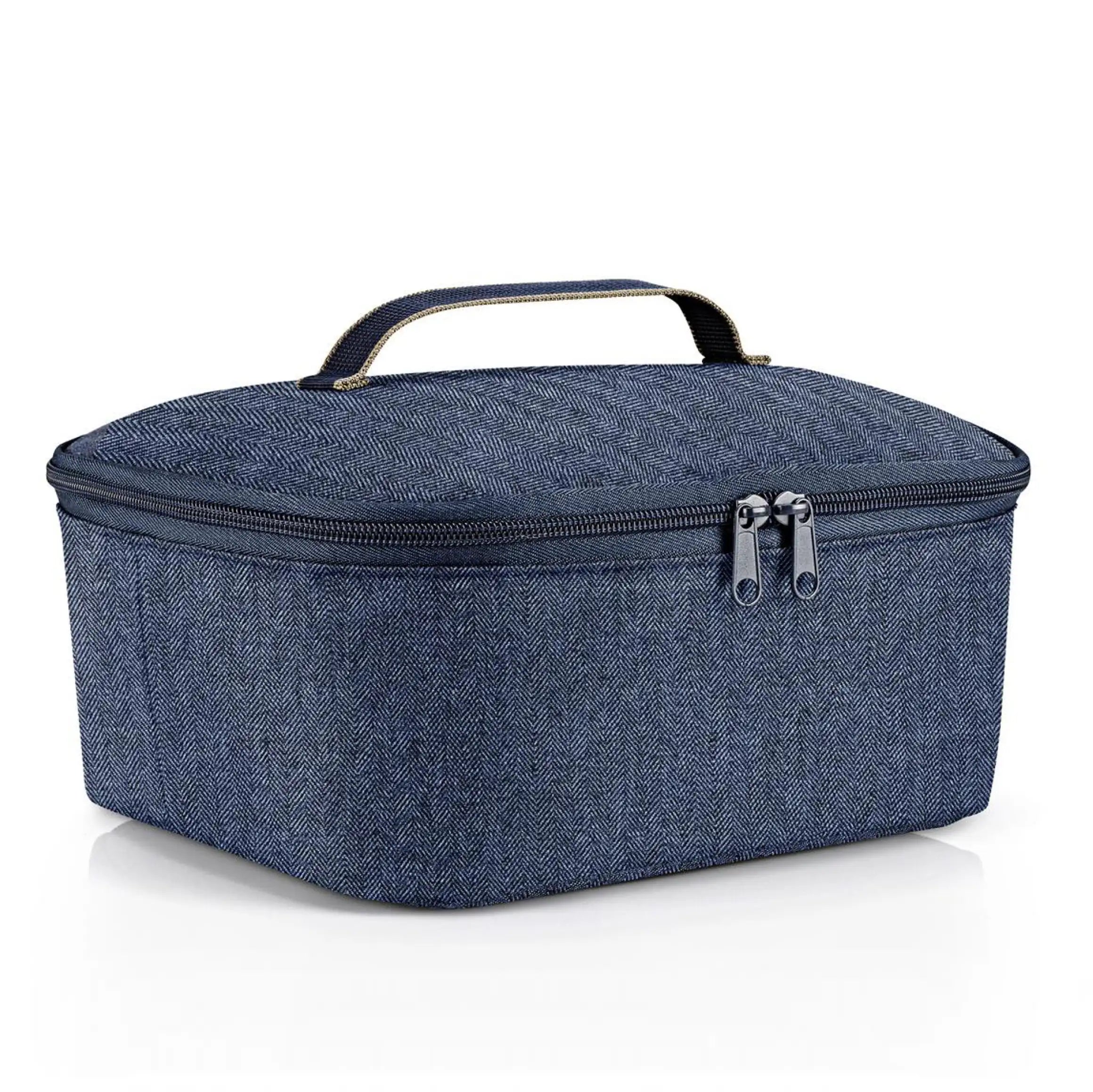 Reisenthel Shopping Coolerbag M Pocket 28 cm - Herringbone Dark Blue