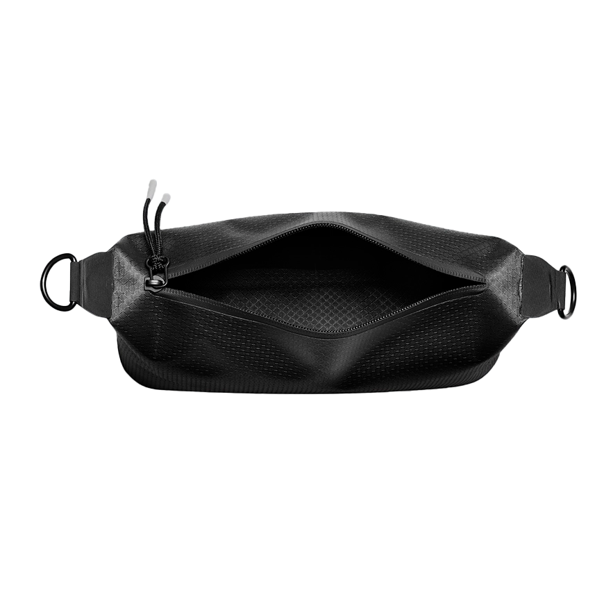 Gaston Luga Lightweight DuoSeal Crossbody - Black