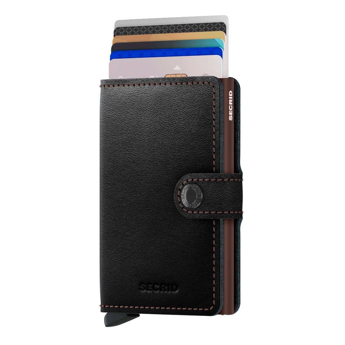 Secrid Wallets Miniwallet Original 10 cm - Noir-Marron