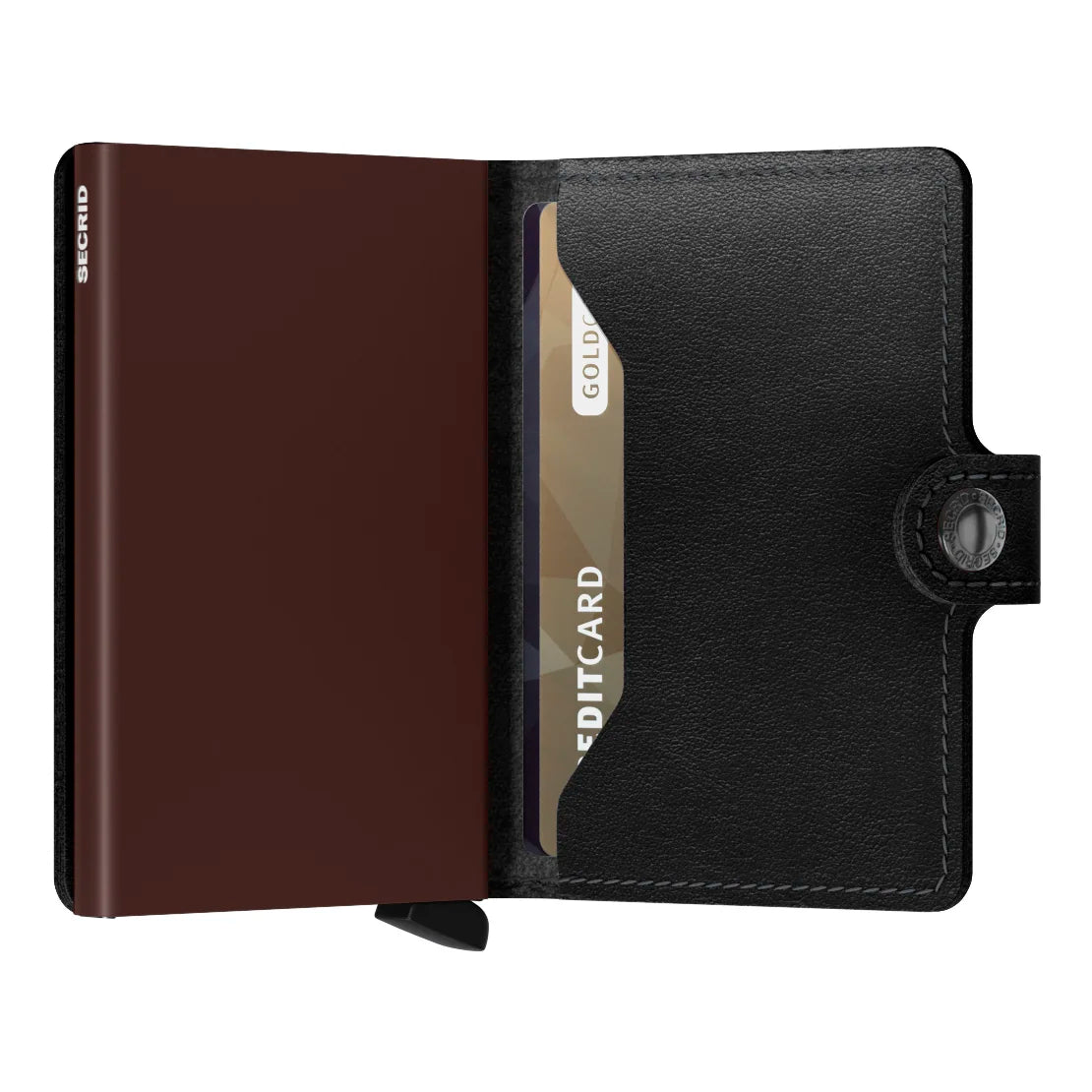 Secrid Wallets Miniwallet Original 10 cm - Noir-Marron