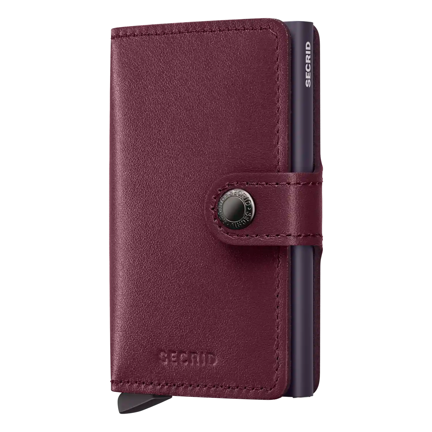 Secrid Wallets Miniwallet Original 10 cm in Cranberry - Schlanke Geldbörse mit RFID-Schutz in Bordeeauxrot