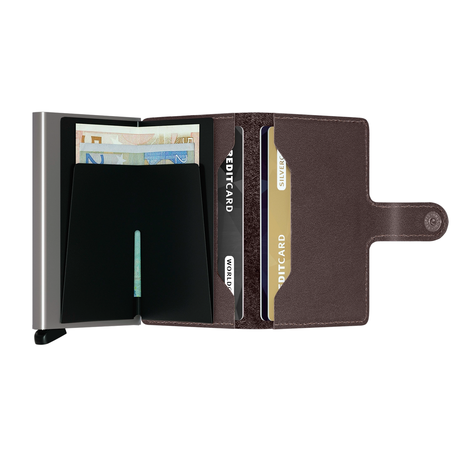 Secrid Wallets Miniwallet Original 10 cm - dark brown