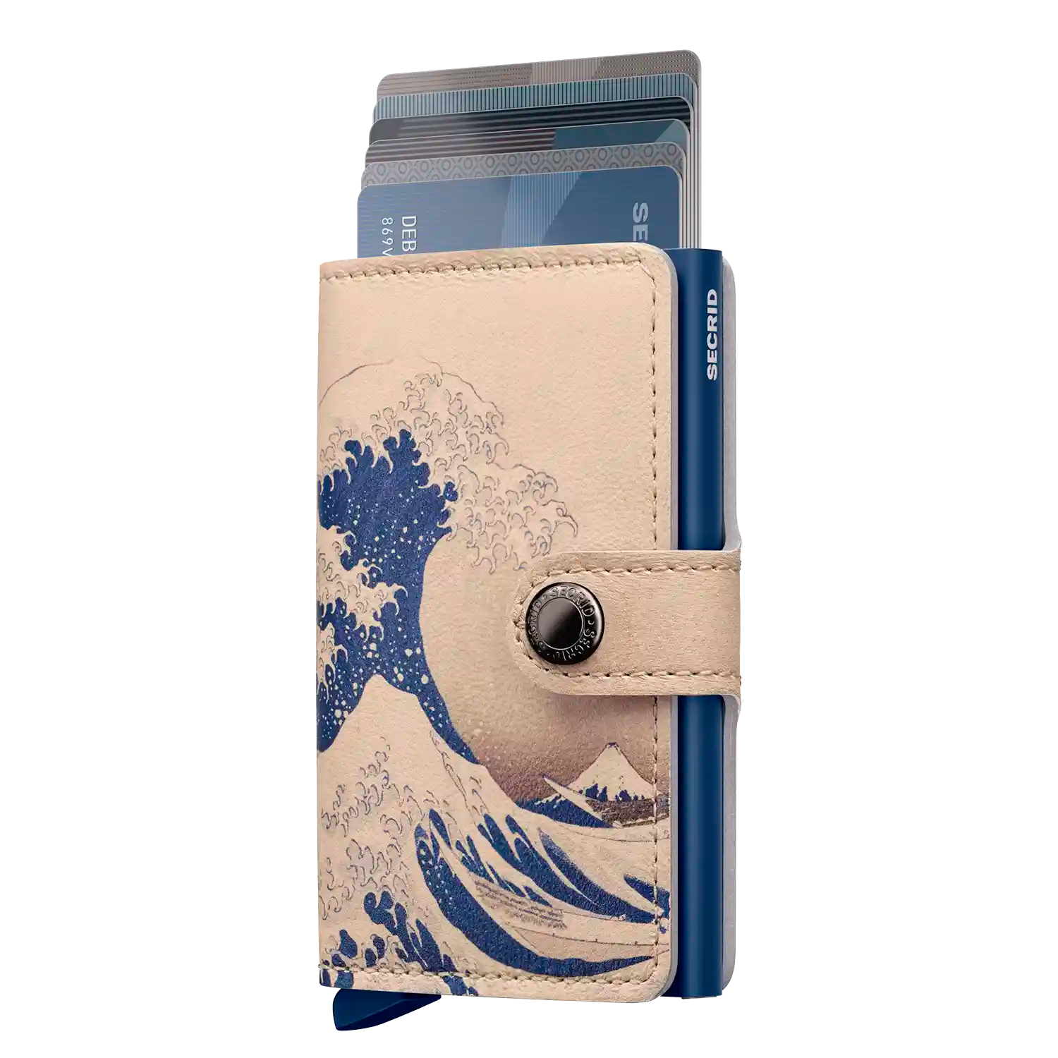 Secrid Miniwallet Art Wave - RFID-Schutz mit ausgeschobenen Karten
