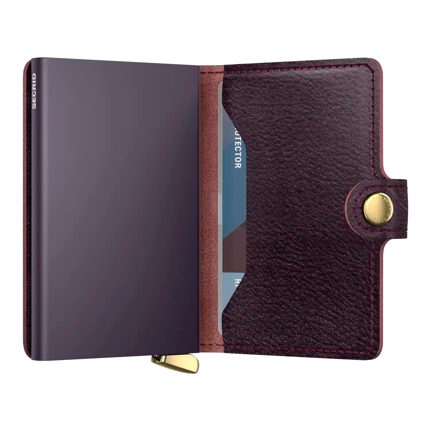 Secrid Miniwallet 10 cm Basco Bordeaux+ - Premium Design aus hochwertigem Leder