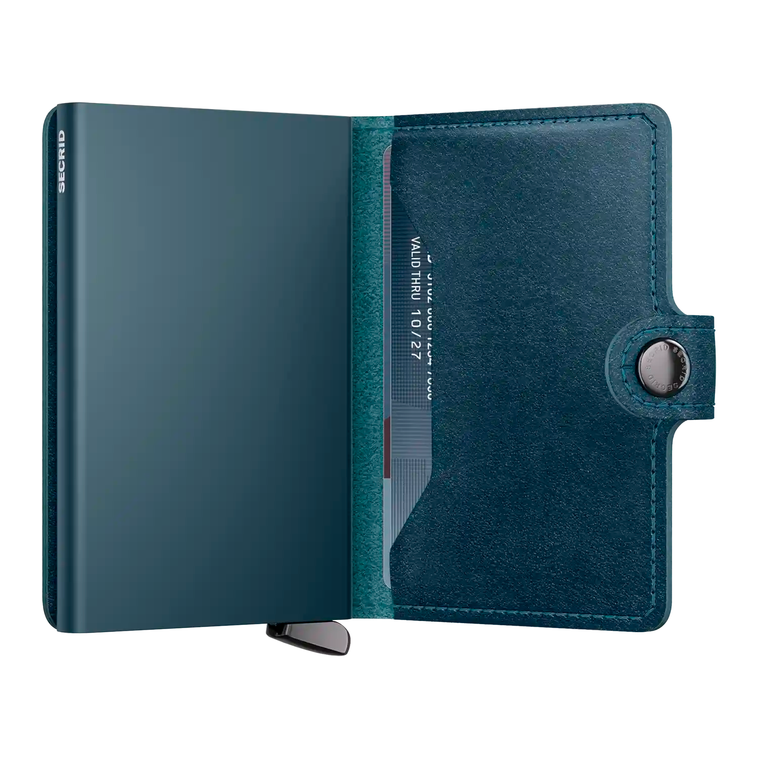 
Secrid Miniwallet 10 cm Basco Teal+ - Premium Design aus hochwertigem Leder