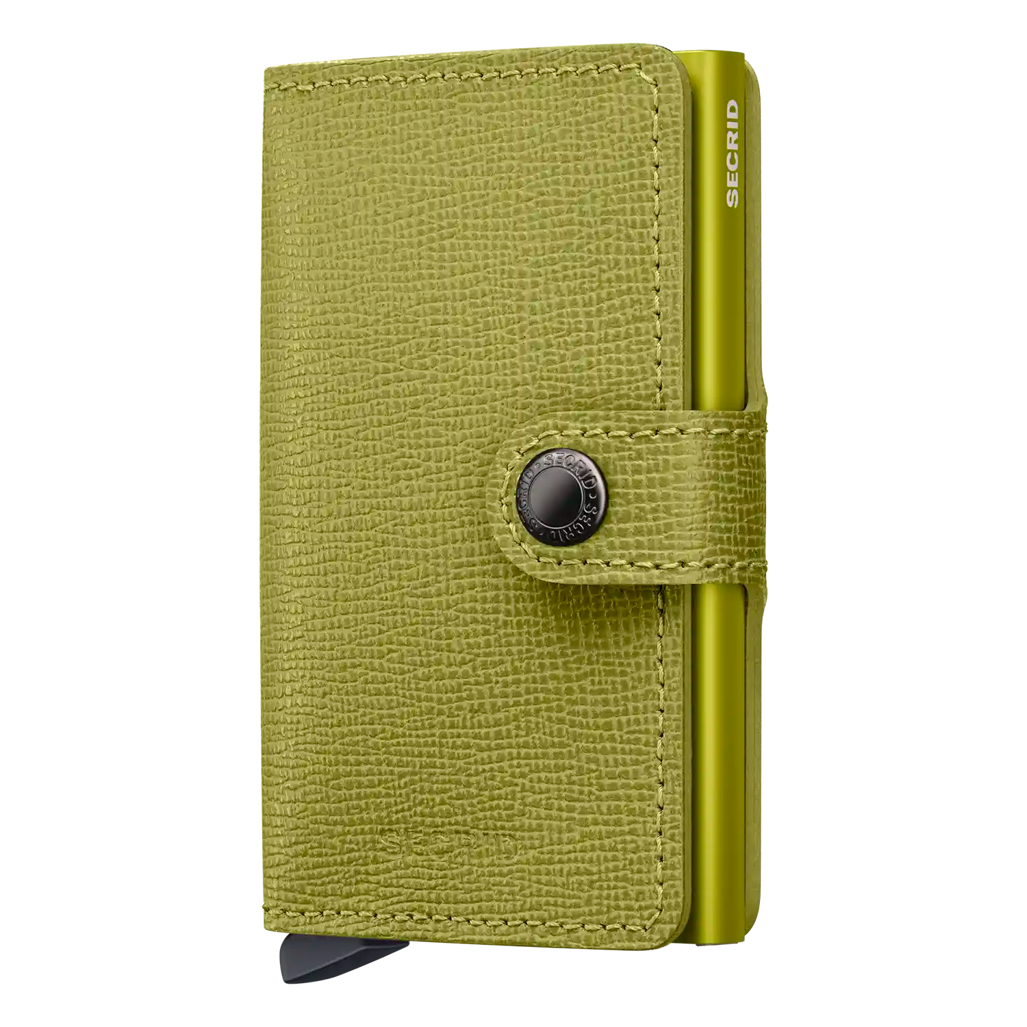 Secrid Miniwallet Crisple 10 cm Lime - Kompakte Geldbörse mit RFID-Schutz