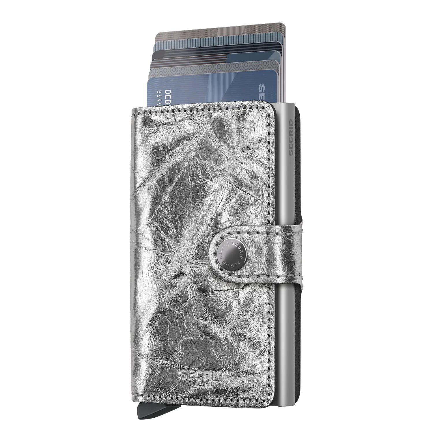 Secrid Wallets Miniwallet Crunch 10 cm - Silver