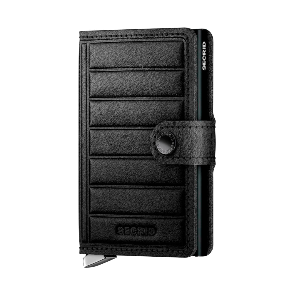 Secrid Premium Kollektion Miniwallet Emboss Lines 10 cm - Black Secrid - koffer - direkt.de