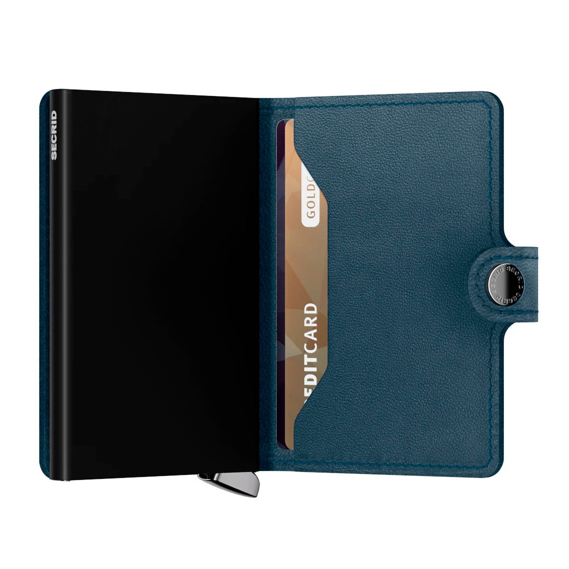 Secrid Premium Kollektion Miniwallet Emboss Lines 10 cm - Black Secrid - koffer - direkt.de