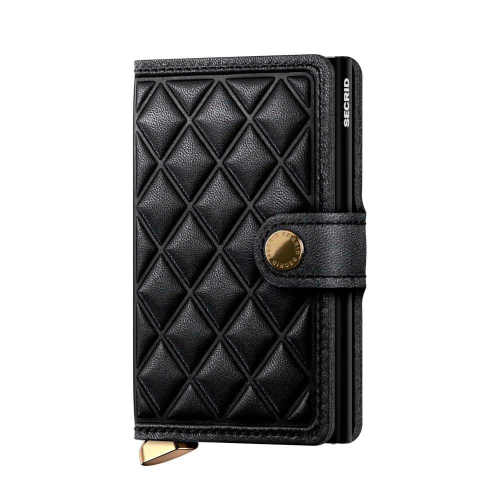 Secrid Premium Kollektion Miniwallet Emboss Diamond 10 cm - Black Secrid - koffer - direkt.de