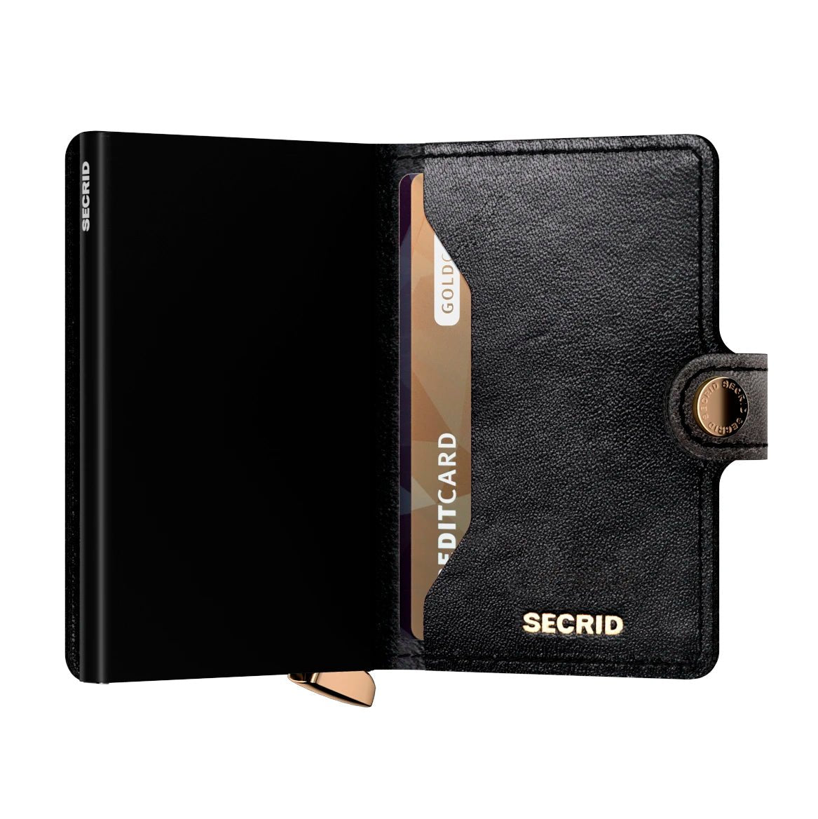 Secrid Premium Kollektion Miniwallet Emboss Diamond 10 cm - Black Secrid - koffer - direkt.de