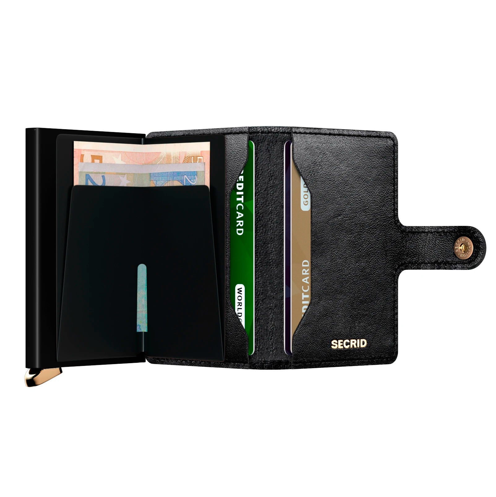 Secrid Premium Kollektion Miniwallet Emboss Diamond 10 cm - Black Secrid - koffer - direkt.de