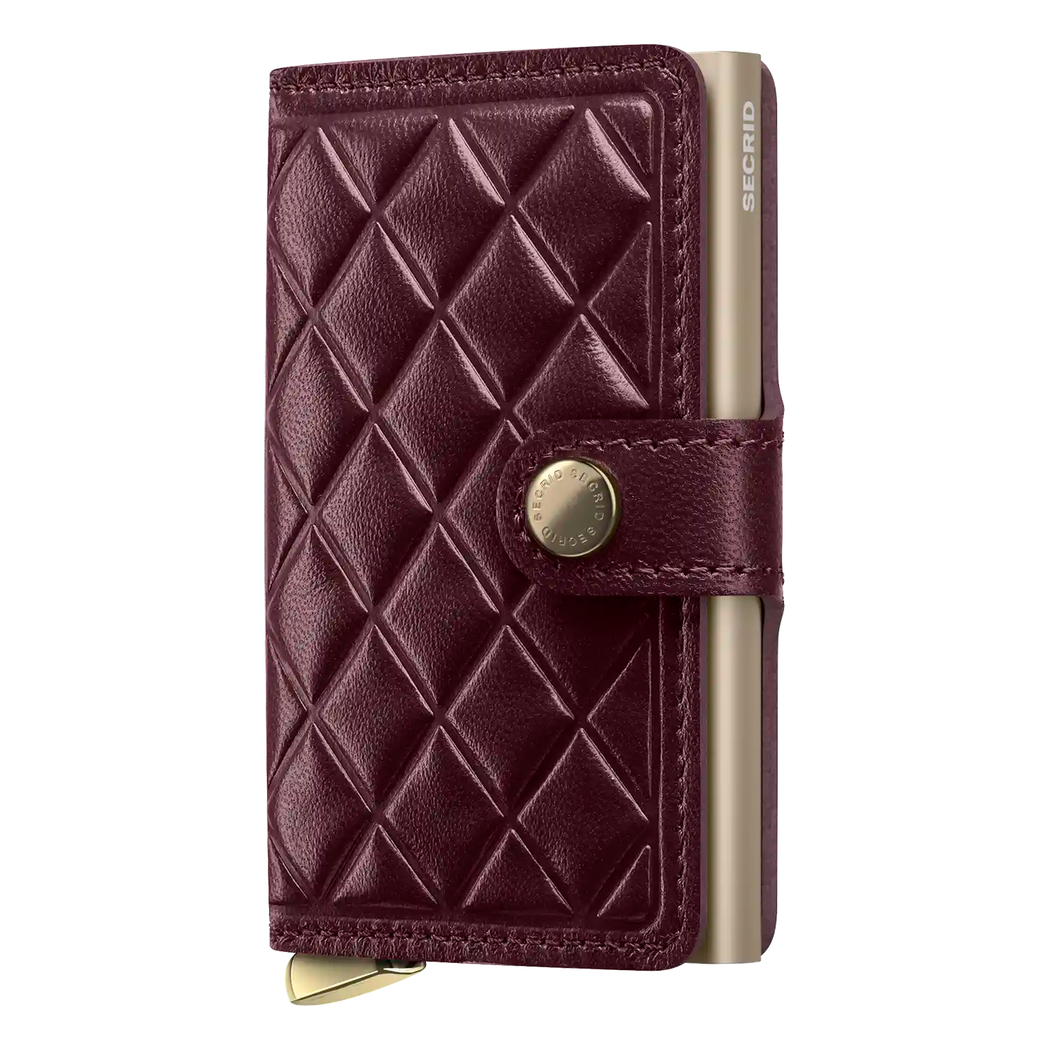 Secrid Premium Kollektion Miniwallet Emboss Diamond 10 cm - Bordeaux+