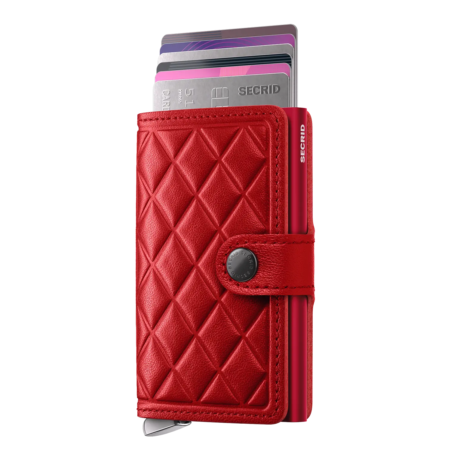 Secrid Premium Kollektion Miniwallet Emboss Diamond 10 cm - Red