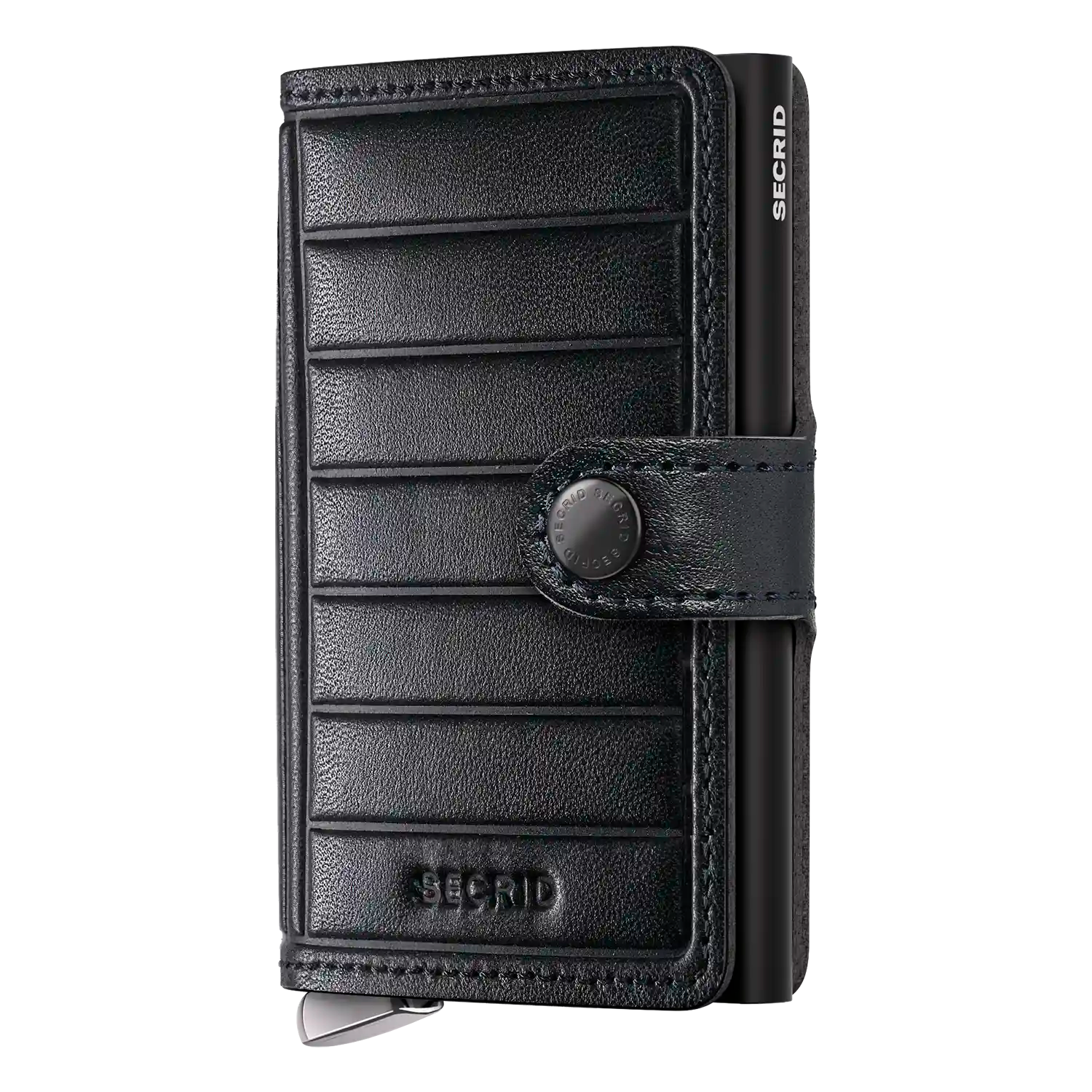 Secrid Premium Kollektion Miniwallet Emboss Lines 10 cm - Black+